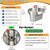 Upgraded Metal W11366438 for Whirlpool Stove Knobs Replacements,Stainless Steel Brushed,Compatible with Gas Cooktop Model:WCG55US0HS,WCG77US0HS00,Direct fit Parts:W11359382,W11505414,W11084623