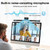 4-in-1 4K Webcam with Microphone and Speaker, Noise Cancellation, Privacy Cover, Auto Light Correction, 90° FOV , Plug & Play USB Camera with Monitor Light Bar, Webcam for PC/Meeting/Online Video