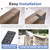 Countertop Support Brackets Heavy Duty 4 Pack 1/4" Thick 14 Inch Flat Hidden Knee Wall Countertop Bracket for Granite Quartz Wood Concret Countertops Screws Included