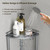 ELYKEN Corner Shower Caddy Standing, 3 Tier Metal Shower Organizer, Silver