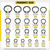 Mardatt 312Pcs 21 Sizes C-clip External Retaining Rings Snap Rings Assortment Set(M4-M28) with 10 Sizes E-Clip Retaining Rings Assortment Set(1.5mm-10mm), 4 in 1 Snap Ring Pliers and Tweezer