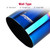 Upower Blue Burnt Exhaust Tip 2.5" Inlet 4" Outlet 9" Long 2 1/2" to 4" Exhaust Tailpipe Weld on Single Layer Straight Cut 304 Stainless Steel (2PCS)