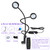 inShareplus Dimmable 395nm~405nm UV Dual Head Light with USB,10W Portable UV Black Clamp Resin Lights, Gooseneck Curing Lamp with Clip for Glue Resin Curing, Gel Nail, Fluorescent Paint Art