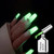 Glow in the Dark Gel Nail Polish, Translucent, Shine with A Cool Green Tint