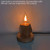 C11/C35 E26 LED Flame Effect Bulb 2W 1800K Warm Clear Glass 2-Pack