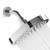 Heatsistence-Luxury Rainfall Shower Head - High-Pressure showerhead Jets, rain shower head Ant-Clog Silicone Nozzles (1.8 GPM, Deluxe Chrome)