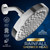 Heatsistence-Luxury Rainfall Shower Head - High-Pressure showerhead Jets, rain shower head Ant-Clog Silicone Nozzles (1.8 GPM, Deluxe Chrome)