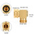 YELUN Garden Hose Swivel elbow Connector 90 Degree Solid Brass Pipe Fittings Hose Kink Protector (1 Pack)