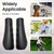 Rollator Hand Grip for Rolling Walker Replacement - Mobility Disabled Patient Handgrips Accessories, 0.78"(20mm), 2 Pcs (Black-B)