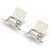Ravinte Brushed Nickel Cabinet Hinges, 1/2 Inch Overlay, 30 Pack (15 Pairs)