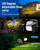 AUDERWIN Solar Spot Lights Outdoor Waterproof, 10 Pack, Warm White