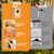 Barn Owl House,Owl Nesting Box for Outside, Wooden Screech Owls Nesting Box