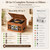 Retrolife® 10-in-1 Record Player with Speakers and Bluetooth-Mahogany