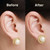 18K Gold-Plated Earring Backs for Droopy Ears – Large Earring Lifters, Ear Care Products for Torn or Stretched Ear Lobes, Supports Heavy Earrings