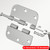 TDCHINGES Rounded Door Hinges Brushed Nickel 3.5" 5/8" Lasting Mute 30 Pack