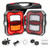 Wireless Trailer Lights Magnetic Kit,Larger Design Bluetooth LED Tow Lights with IP65 Waterproof,Fast Charge Tail Light with 10 Hours Runtime,6 Lighting Modes for Truck RV Boat Camper Car Towing