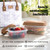Fit & Fresh Bloomington Insulated Lunch Bag for Women w/Containers