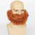 Yan Dream Men Short Auburn Curly Fake Beard Classic Full Fake Beard and Mustache Cosplay Costume Accessory