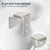 EaseLife Sliding Barn Door Bottom Floor Guide,U Shape,Flexible Adjustable Fit Distance,Flush Flat Bottom Design,Wall Mount System,for Door & Cabinet,Brushed Nickle,2 Pack