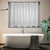 EMLTHORY Short Shower Window Curtain Waterproof Plastic Heavy Duty Vinyl PEVA Bathroom Curtains with Hooks,Frosted, 60x48