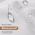 EMLTHORY Short Shower Window Curtain Waterproof Plastic Heavy Duty Vinyl PEVA Bathroom Curtains with Hooks,Frosted, 60x48