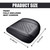 ZIMISI Leather Front Car Seat Covers, Anti-Slip Breathable Bottom Car Seat Protector, Full Wrapping Comfortable Edge Automotive Seat Covers, Fits Cars, Trucks, SUVs, Sedans (Black/Grey)