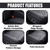 ZIMISI Leather Front Car Seat Covers, Anti-Slip Breathable Bottom Car Seat Protector, Full Wrapping Comfortable Edge Automotive Seat Covers, Fits Cars, Trucks, SUVs, Sedans (Black/Grey)