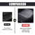 ZIMISI Leather Front Car Seat Covers, Anti-Slip Breathable Bottom Car Seat Protector, Full Wrapping Comfortable Edge Automotive Seat Covers, Fits Cars, Trucks, SUVs, Sedans (Black/Grey)