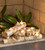 Plow & Hearth Faux Birch Wood Resin Logs Candle Holder for Fireplace | Romantic Ambiance Without Heat or Mess | Holds 8 Tea Lights| Realistic Sculpted Logs | 18" L x 10.5" W x 8" H (Birch)