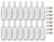 North Mountain Supply 750ml Clear Glass Bordeaux Wine Bottle Flat-Bottomed Screw-Top Finish - with 28mm White Metal Lids - Case of 16 - Fits 3 Gallons of Wine