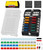 FASTSTORM 12 Way Fuse Block, Fuse Blocks 12 Volt Automotive with LED Indicator Water Resistant Marine Fuse Panel, Fuse Box 12V with 36 Blade Fuses for 12V/24V Auto Boat RV Golf Cart Truck Car Marine