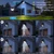 BrightWe 4 Pack Solar Street Light Outdoor 30000LM 6500K Waterproof Motion Sensor LED Solar Powered Flood Light with Remote Control Dusk to Dawn Commercial Area Lighting for Outside Parking Lot