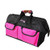 LipStick Tools 18-Inch Multi-Purpose Zip-Top Pink Storage Wide Mouth Tool Bag Organizer. Great for Home Improvement/Contractors Tools. Heavy Duty Storage Pockets and Shoulder Strap.