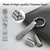 VANSU Titanium Keychain Pill Holder,Portable Mini Pill Case, Waterproof Small Pill Container,Mental Pill Box for Travel Purse Pocket (2 Compartment)