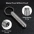 VANSU Titanium Keychain Pill Holder,Portable Mini Pill Case, Waterproof Small Pill Container,Mental Pill Box for Travel Purse Pocket (2 Compartment)