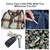 VANSU Titanium Keychain Pill Holder,Portable Mini Pill Case, Waterproof Small Pill Container,Mental Pill Box for Travel Purse Pocket (2 Compartment)