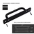 Westablize 12 Pack 5 Inch 128 mm Matte Black Cabinet Handles Aluminum Drawer Pulls Sliding Door Pulls