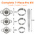 3-in-1 Stainless Steel Dumpling Maker Set - 3 Sizes with Cutters & Scoop