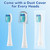 SEPORUD 6-Pack Replacement Toothbrush Heads for Waterpik Sonic Fusion 2.0
