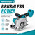 5 Inch Compact Brushless Circular Saw for Makita 18V Battery, 20mm Arbor