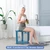 NALONE Corner Shower Stool, HDPE Shower Bench for Inside Shower (Navy Blue)