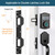 MOSECYOU Door Strike Plate Double Opening with Reinforced Torx Screws & Bit