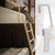 4pcs Iron Bunk Bed Ladder Brackets, 1" Angled Bunk Bed Ladder Hooks, White