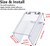 YJNBEST Weatherproof Flip-Cover for Smart Door Locks & Keypads - Universal Rain Shield for Access Control Keypads, Door Phones, and Intercom Systems(Y140 - Flip lid)