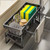 Kitchen Sponge Holder Drain Rack Sink Organizer for Dish Cloth Scrubber Storage with Hanging Hook