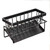Kitchen Sponge Holder Drain Rack Sink Organizer for Dish Cloth Scrubber Storage with Hanging Hook