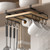 Kitchen Hanging Organizer Rack with Hooks Under Cupboard Multipurpose Wall-mounted Kitchen Organizers Storage Rack