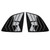 Naisec for Honda CRV 2023 2024 2025 2026 Accessories Exterior Sticker Rear Window Louvers Sporty Air Vent Window Glass Blinds Cover Trim 2 Pieces (Glossy Black)