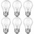 60 Watt Incandescent Light Bulbs, A19 Shatter Resistant Rough Service Light Bulb, Soft White, E26 Medium Base, Dimmable (6 Pack)
