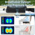 YOUFI Seat Cushion Foldable Airplane Cushion 2-in-1 Detachable 18x15